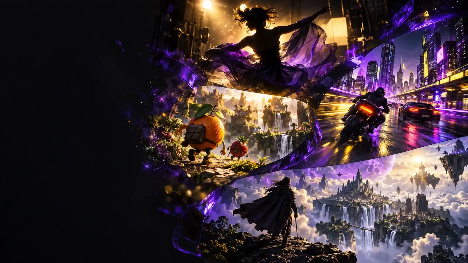Digen site artwork illustrating a creative video concept