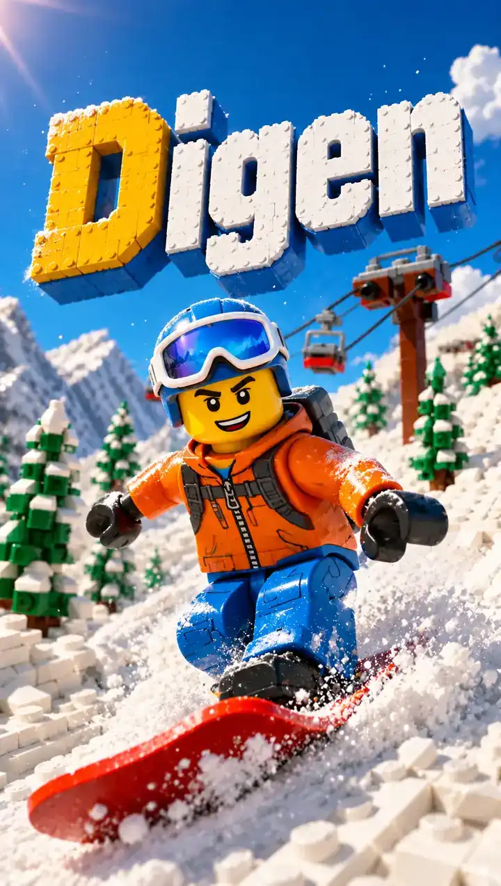 Illustrative ski adventure