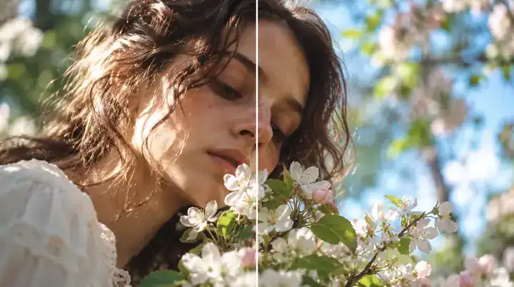 Sharp detailed video frame shown as a visual enhancement example